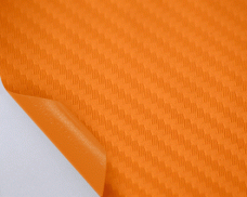 Пленка под карбон  (оранжевый)