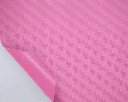Пленка под карбон  (розовый)